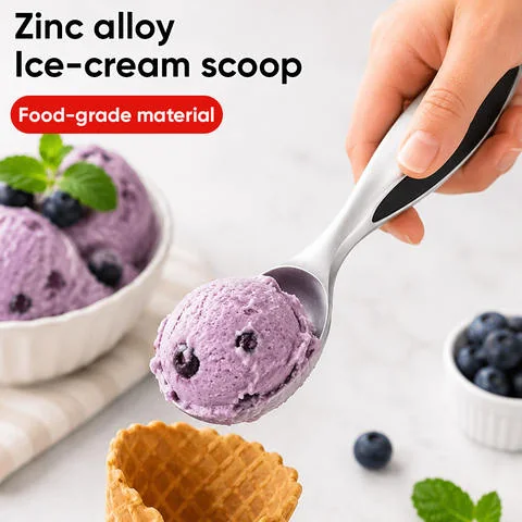 Heat-Conductive Zinc Scoop (Black Grip)