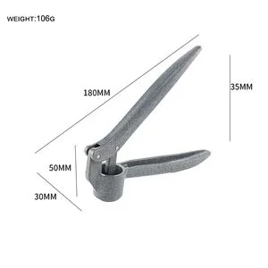 Heavy-Duty Aluminum Garlic Press (Large Bowl)