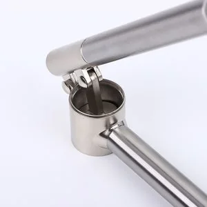 Stainless Garlic Press with Deep Cup