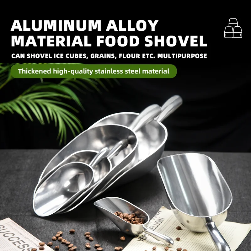 Thickened Aluminum Ice Spatula Scoop